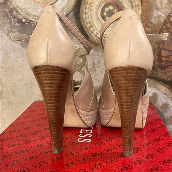 Guess Light Natural Leather Heels - Picture 6 of 10